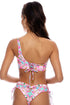 Luli Fama Ocean Drive Euphoria One Shoulder Lace Back Top